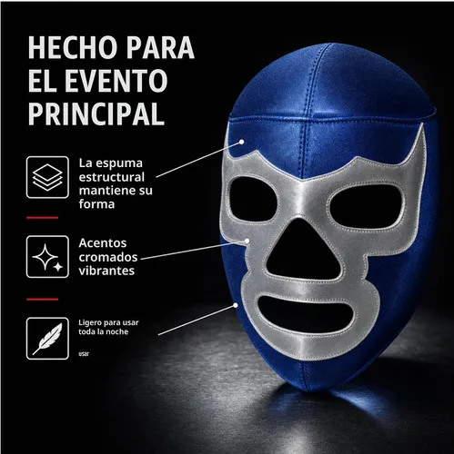 Vista 7 de RINGREBELS - Máscara de lucha libre mexicana Lucha Libre Luchador - Estilos coloridos