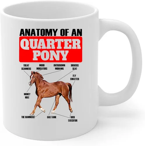 Vista 2 de Divertida taza de café con diseño de castaño, 11 onzas, color blanco