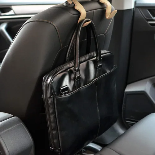Vista 4 de MECHCOS Ganchos para reposacabezas de asiento de automóvil, organizador de asiento trasero de automóvil, soporte de gancho de almacenamiento