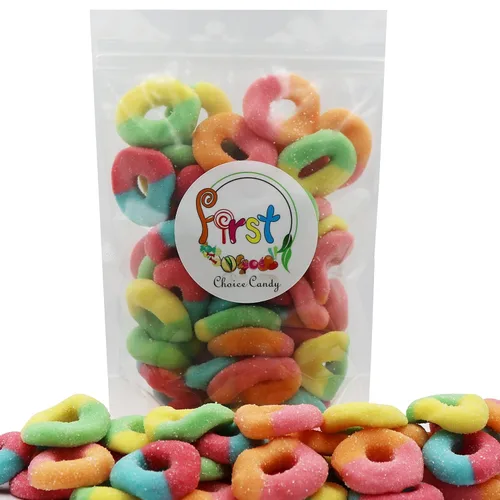Vista 3 de FirstChoiceCandy Anillos de goma (neón, 4.5 libras (paquete de 1))