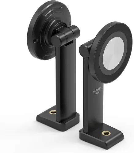 Vista 12 de NEEWER Soporte magnético para teléfono trípode con adaptador de rosca de 1/4" compatible con iPhone MagSafe, palo selfie para 15 Pro Max 15 Plus 14