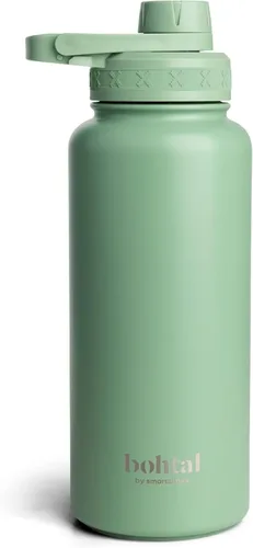 Vista 8 de Smartshake Bohtal Botella de agua aislada de 32.5 fl oz/32 onzas, botella de agua de acero inoxidable duradera, botella de agua a prueba de fugas
