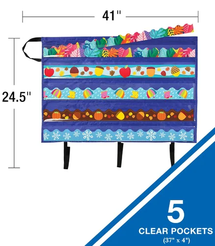 Vista 6 de Carson Dellosa Deluxe - Paquete de almacenamiento para tablón de anuncios con borde (41 x 24.5 pulgadas)