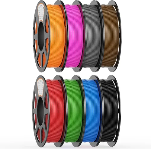Vista 21 de Paquete de filamento PLA de 0.069 pulgadas, 8 colores vibrantes, apto para Pla Bundle-250gx8-112020006