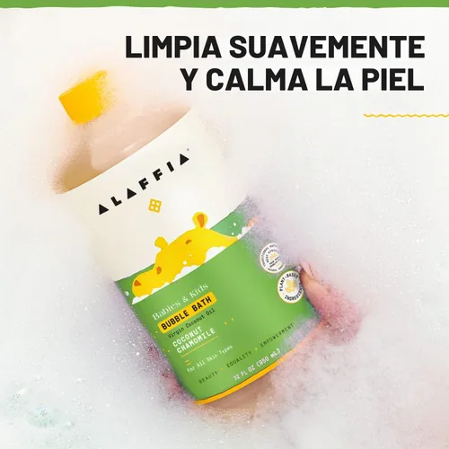 Vista 5 de Alaffia baño de burbujas de coco para bebé