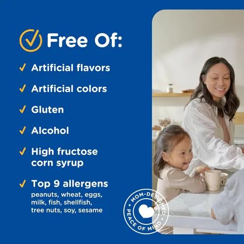Vista 7 de Mommy's Bliss Jarabe de saúco orgánico y refuerzo de inmunidad con vitaminas, prebióticos y equinácea para niños y adultos de 1 año o más, 3 onzas