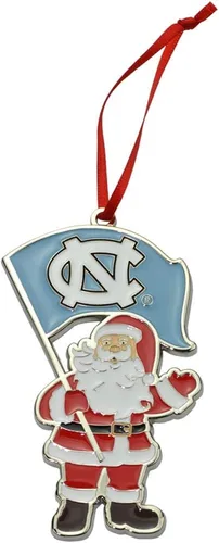 Vista 12 de Adorno navideño de metal Santa Auburn Tigers