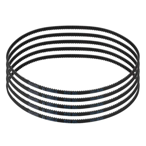 Vista 82 de uxcell 4 piezas HTD-3M Correa de Distribución de Goma 48 Dientes, Longitud de Paso 144mm x Ancho 6mm x Altura 2.4mm, Correa de Polea de Distribución
