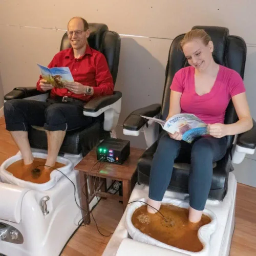 Vista 6 de HEALTHandMED IonizeMe Maxx Dual (unidad de 2 canales) – Potente equipo de desintoxicación casera de 20 voltios para eliminación de toxinas 5 años