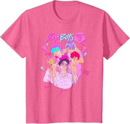 Vista 39 de Kpop Demon Hunters Camiseta Saja Boys Heartthrob con licencia