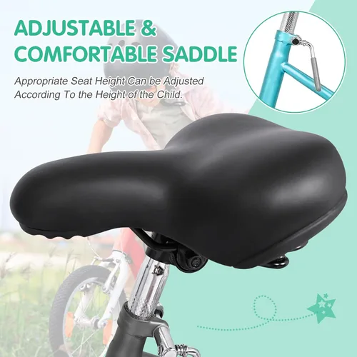 Vista 7 de LILYPELLE Triciclo triciclo de 16 pulgadas para principiantes y bicicletas de 3 ruedas de una sola velocidad, bicicletas de tres ruedas con cesta