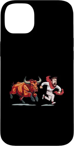 Vista 14 de Funda para iPhone 15 Pro Saint Fermin Bulls Running