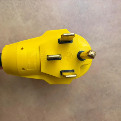 Vista 8 de Adaptador RV de 50 amperios a 30 amperios, NEMA 14-50P macho a TT-30R Dogbone - Cable convertidor eléctrico con indicador de alimentación LED
