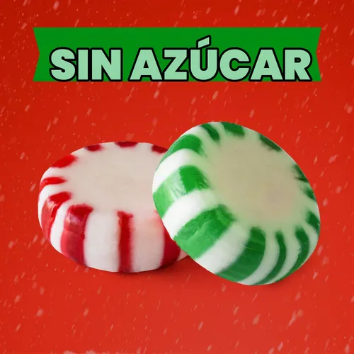 Vista 2 de Caramelos duros Starlight de menta y menta verde sin azúcar, recipiente resellable a prueba de manipulaciones de 1 libra, envuelto individualmente