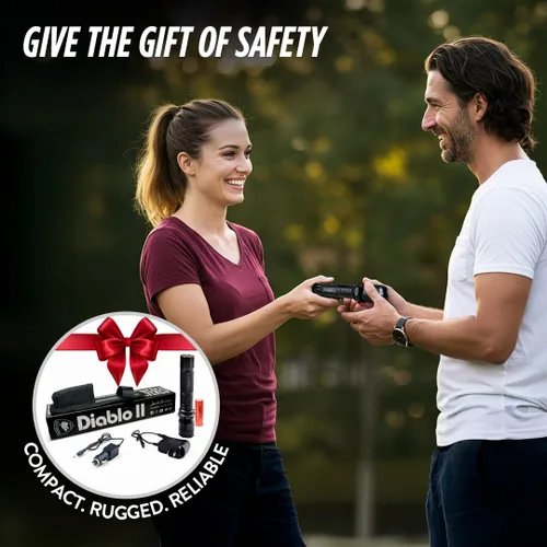 Vista 7 de Guard Dog Security Diablo 2 - Pistola eléctrica táctica para defensa personal con linterna LED para hombres, mujeres, potencia de fuerza policial