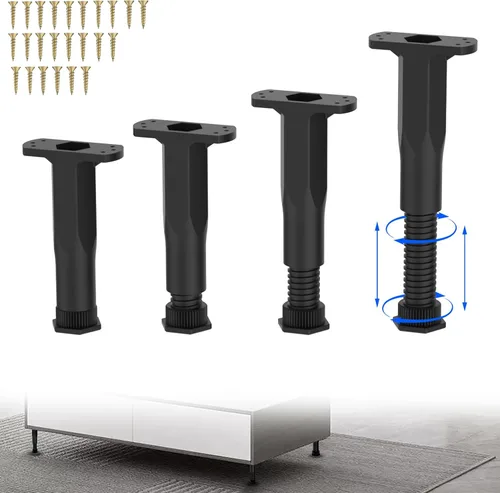 Vista 13 de Patas de soporte de cama ajustables, soporte central telescópico de 5.1 a 8.6 pulgadas