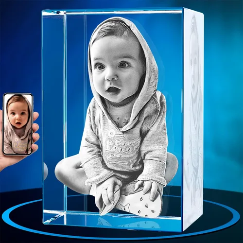 Vista 29 de ArtPix 3D Foto de cristal, regalos personalizados de Navidad para esposa, mujer, mamá, ella, él, hombres, madre, abuela, gran regalo personalizado
