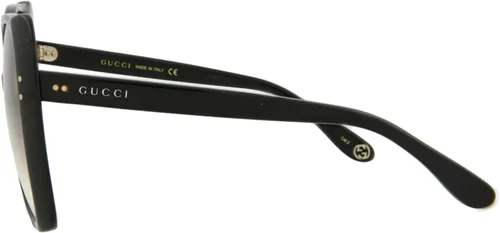 Vista 3 de Gucci Gafas de sol cuadradas negras y marrones para mujer GG0471S-30006446-001