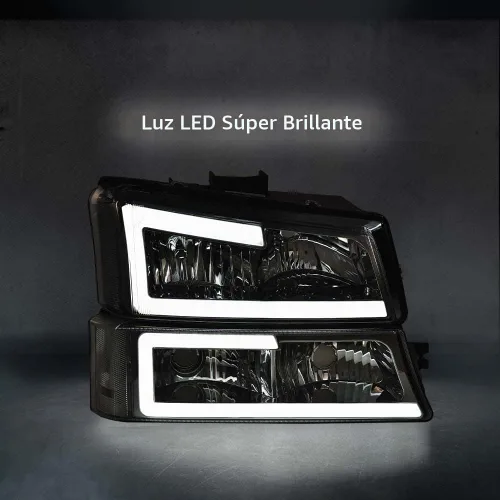 Vista 7 de G-PLUS Conjunto de faros LED, compatibles con Chevy Avalanche Silverado 1500 2500 3500 y HD 2003, 2004, 2005, 2006, faros delanteros