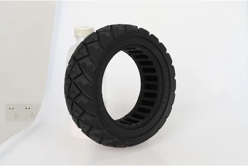 Vista 6 de Solid All-Terrain Tire 90/65-6.5 for Zero 11X Electric Scooter, Puncture Proof Honeycomb Non-Slip Replacement Wheel (1)