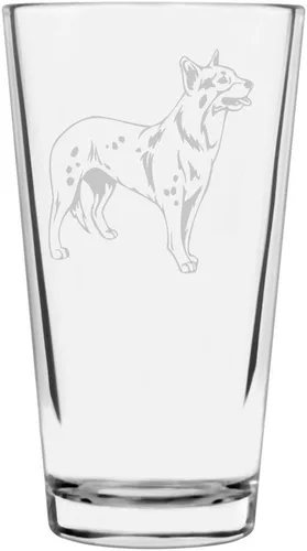Vista 143 de Podenco Canario - Vaso de pinta de 16 onzas con temática de perro personalizado