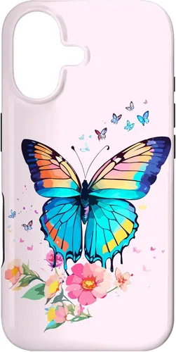 Vista 32 de iPhone 16 Mariposa Hermosa Mariposas Coloridas Amante Entomólogo Caso