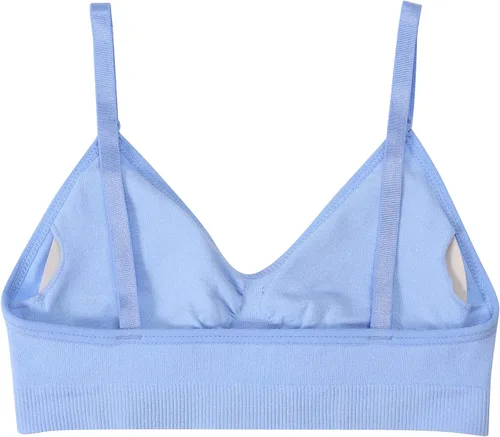 Vista 3 de HIVOF Sujetador camisola cómodo para niñas con correas finas ajustables, paquete de 5