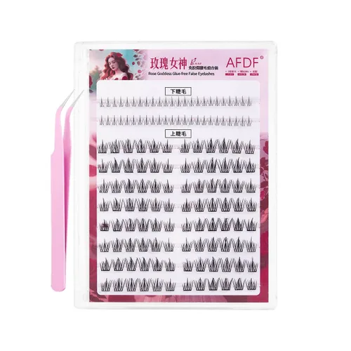 Vista 35 de Extensión de Pestañas DIY Efecto 3D Natural Individual 9/11/12mm Pestañas 80 Racimos Pestañas de Volumen Set Mixto, Extensión de Pestañas Caseras