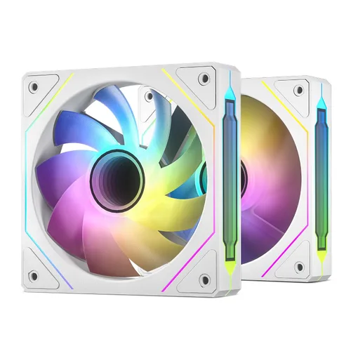 Vista 12 de DARKROCK Ventiladores de caja con diseño de espejo infinito F120 3in1 4.724