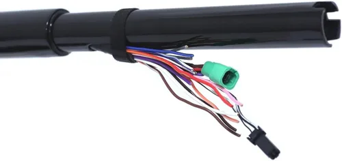 Vista 5 de Manillar precableado de elevación de 14 pulgadas, barra de choque preperforada, color negro, compatible con Harle H-Dy Street Glide/Electra