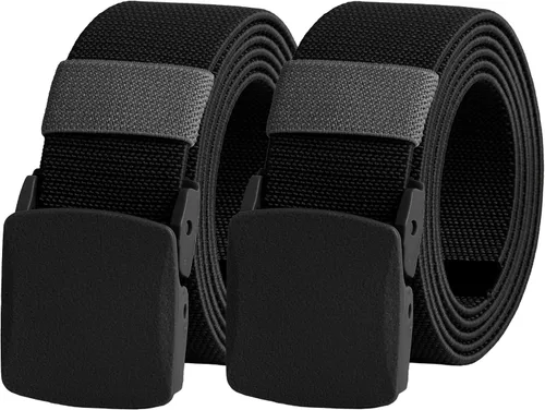 Vista 38 de UNGGJKB Men's Tactical Belt, Nylon Casual Elastic Belt, Work Belt That Can Be Cut And Adjusted