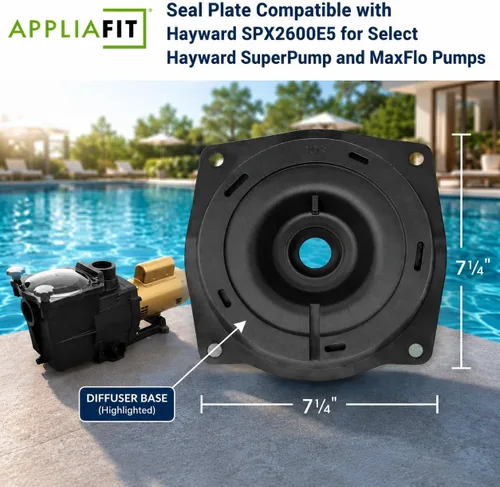 Vista 2 de Placa de sellado compatible con Hayward SPX2600E5 para bombas seleccionadas Hayward SuperPump y MaxFlo