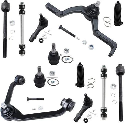 Vista 51 de Detroit Axle – 12 brazos de control superiores e inferiores delanteros con rótulas, barras de unión exteriores e interiores con topes, barras