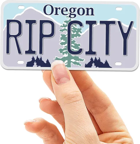 Vista 2 de Calcomanías de Matrícula de Oregon, Elige tu Ciudad del OR Adhesivo para Parachoques - Calcomanía del Noroeste del Pacífico para Hydroflask (Ashland)