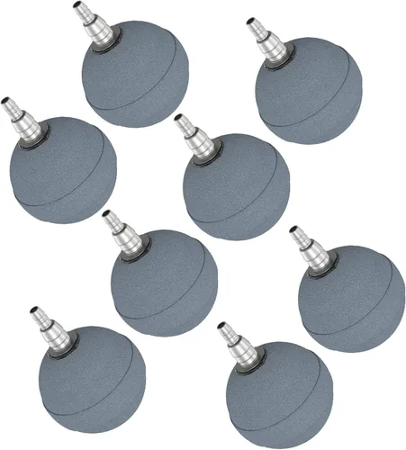 Vista 9 de Pawfly Bola de piedra de aire para acuario de 2 pulgadas, piedras de aire para acuario, tanque de pecera, estanque y depósito DWC, paquete de 2