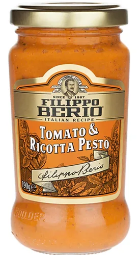 Vista 8 de Filippo Berio Pesto, albahaca vegana a base de plantas, tarro de vidrio de 6.7 onzas, vegetariano, sin lácteos, sin gluten