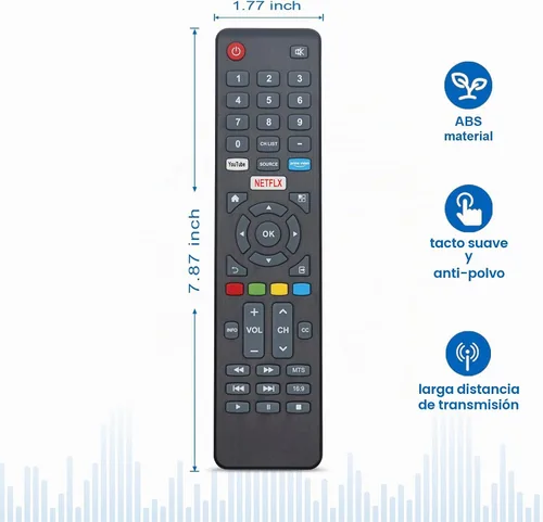 Vista 7 de Reemplazo del mando a distancia para SILO SL3220V1 SL5020V12 SL7520VF Smart TV