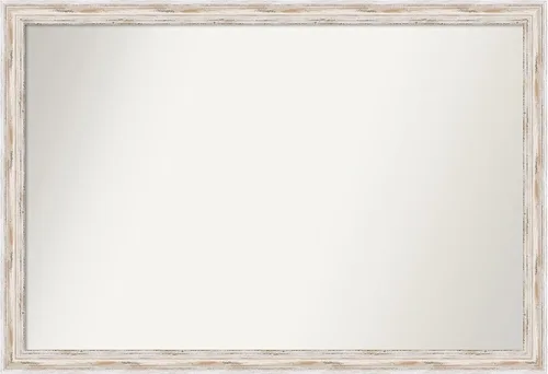 Vista 525 de Amanti Art Espejo personalizado, espejo de baño estrecho Alexandria White Wash, espejo de pared o espejo de tocador de baño sobre el fregadero