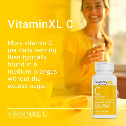 Vista 5 de OmegaXL Suplemento de apoyo articular, apoyo muscular natural (60 cápsulas blandas) y suplemento de vitamina C VitaminXL para apoyo antioxidante