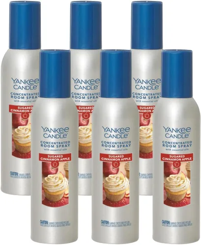 Vista 21 de Yankee Candle Ambientador Concentrado en Aerosol para Habitaciones, Eliminador de Olores para el Hogar, Baño, Manzana y Calabaza, 1.5 Oz