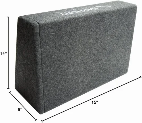 Vista 6 de Caja vacía del subwoofer de 12" solo recinto sellado poco profundo