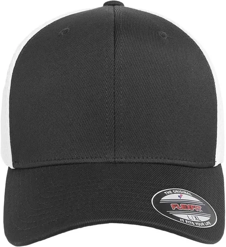 Vista 2 de Flexfit Gorra ajustable de malla elástica en dos tonos para hombre