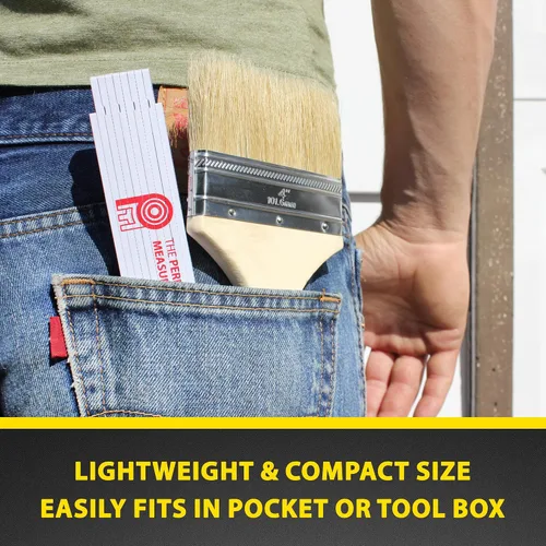 Vista 5 de Regla plegable de carpintero de Perfect Measuring Tape Co. FR-72, construcción ligera de compuesto (regla plegable de yarda) con fracciones