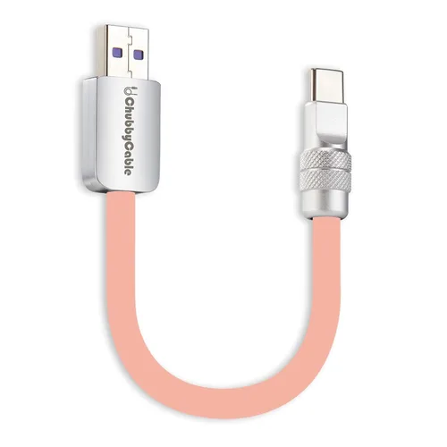 Vista 8 de chubbycable Cable corto USB C a C de 240 W, color naranja, 20 pulgadas Para iPhone 18/17/16/15 Series, MacBook Pro/Air, Galaxy S26/S25/S24, cable