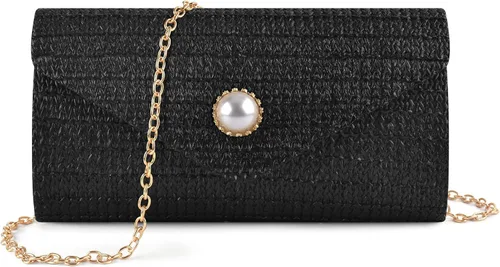 Vista 9 de PACETAP Bolsos de mano con diamantes de imitación para mujer, bolsos de noche con purpurina brillante para fiesta de los años 20, boda, compromiso