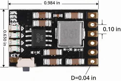 Vista 6 de 2A 5V Carga Descarga Módulo Integrado 6pcs