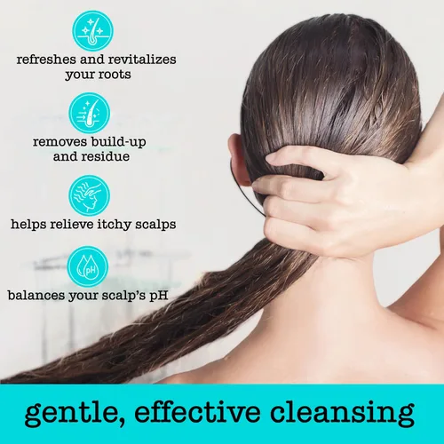 Vista 3 de SAUCE BEAUTY Tratamiento aclarador del cuero cabelludo (8 onzas líquidas) Limpiador espumoso para el cuero cabelludo y el cabello, removedor