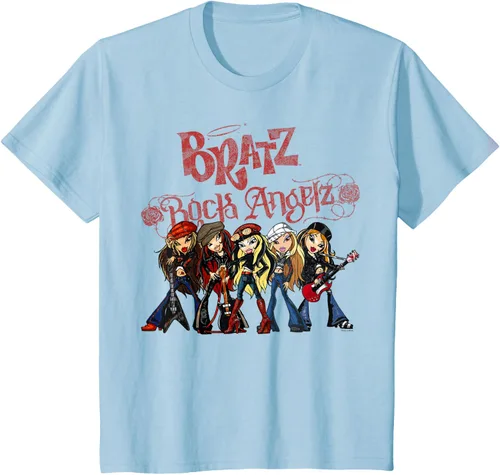 Vista 7 de Bratz Camiseta Rock Angelz Group Shot Negro