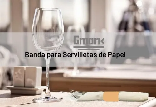 Vista 2 de Gmark Servilleteros autoadhesivos de papel Biege (500 unidades) – Servilleteros profesionales de 4.25 x 1.5 pulgadas – Envolturas desechables