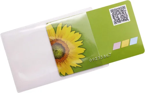 Vista 2 de Tupalizy 80 fundas protectoras de plástico para tarjetas, impermeables, transparentes, para mujeres, tarjetas de crédito, tarjeta de seguro social